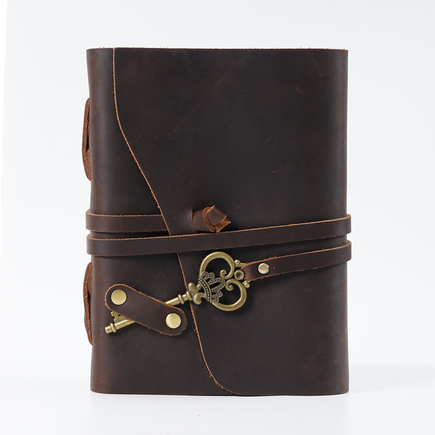 Wholesale First Layer Cowhide Vintage Handmade Loose-leaf Notebook